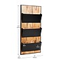 Mind Reader 3-Pocket Wood and Metal Wall Mountable Wall File, Letter Size, Black (WALLPOCKET-BLK)~#|#~C65CA5A6-51DE-4F73-88F3532C3DA82019_sc7
