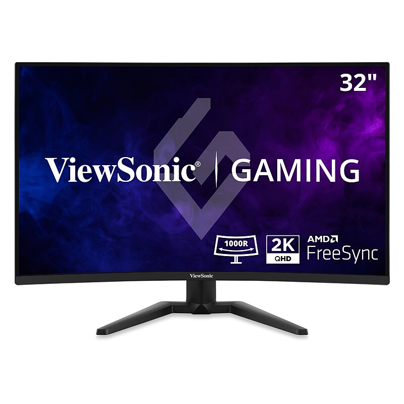 ViewSonic 32" Curved 180Hz LCD Gaming Monitor, Black (VX3228C-2K) image 1