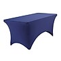 Iceberg 72"L x 30"W Stretch-Fabric Table Cover, Blue (16526)~#|#~C65DCC25-C5B0-4A70-85A438DF1BBD62EB_sc7