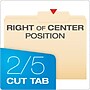 Pendaflex Heavy Duty File Folder, 1-Tab, Letter Size, Manila, 100/Box (R752 2/5 RC)~#|#~C660A52E-4461-4211-9E9D285021B133F8_sc7