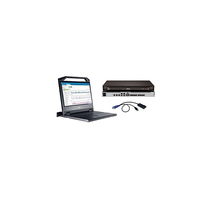 DELL – KVM rackable 15″ PS/2 – DP/N : MF792 – d'occasion Dell et HP