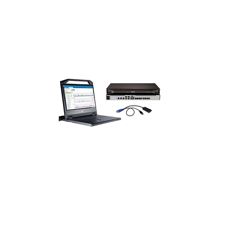 Dell 1U Rackmount LED Console (DKMMLED185-G01) image 1