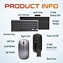 Delton SW60 iPad/Android Stand & N35 Small Wireless Keyboard and Mouse Tablet Accessory Set, Silver (DTTKITMIN35SW60)~#|#~C66B149E-48D1-4A9B-A23326F92C3BCD6D_sc7