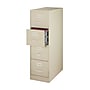 Staples Commercial 4-Drawer Vertical File Cabinet, Letter Size, Lockable, 51.97"H x 14.9"W x 26.5"D, Putty (59597/25410)~#|#~C66BA946-0FBC-4523-B508E0C84DC5F595_sc7