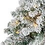 Nearly Natural 5-ft Flocked Rock Springs Spruce Artificial Christmas Tree with 150 Clear LED Lights (T1751)~#|#~C66BDAC3-61AD-4CE4-932A1FA94A0F32A4_sc7