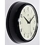 Infinity Instruments Round Retro Wall Clock, Aluminum, 9.5" (10940-BLACK)~#|#~C66CE4ED-C441-41B8-8321AE415AD3F8D5_sc7