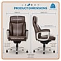 La-Z-Boy Arcadian Bonded Leather Executive Chair, Brown (60008)~#|#~C67257A6-355B-485A-BC8962ECA2B6466C_sc7