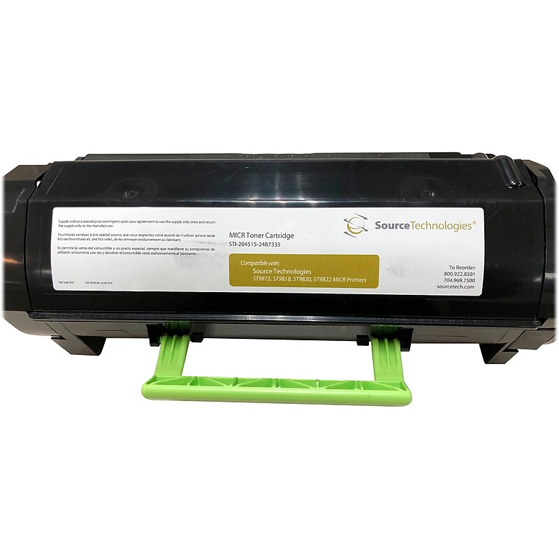 Source Technologies STI-204515 MICR Cartridge, Black image 1