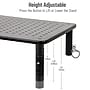 Mind Reader Ventilated Adjustable Monitor Stand, Up to 44 lbs., Black (4LEGMET-BLK)~#|#~C6747B0D-FA8F-4EB6-93C43DC68C47B8C8_sc7