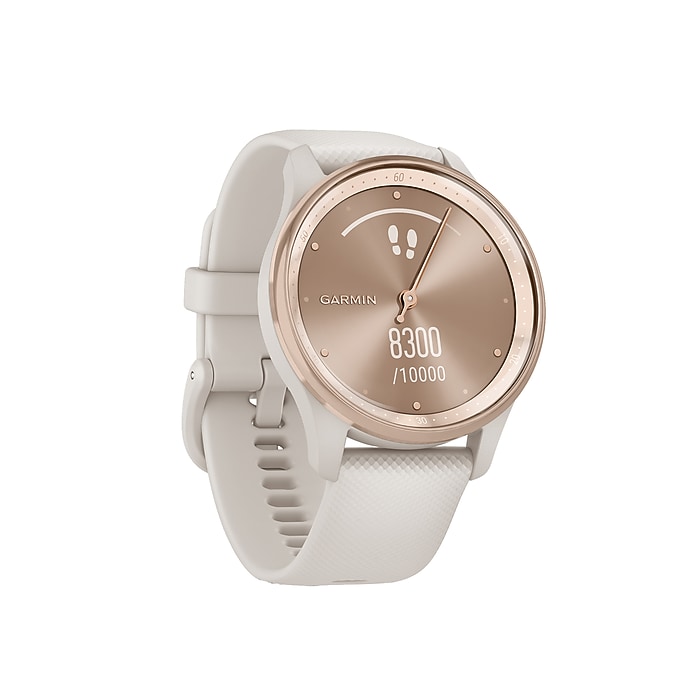 Garmin vívomove Trend Smartwatch, 40.4mm, Peach Gold Stainless