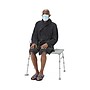 Medline Bath Bench, Fixed Arm, Back Rest, Aluminum Frame, 400 lb. Capacity (G3-100KBX1)~#|#~C67F1669-3FF9-434F-B8E055241A89EA30_sc7