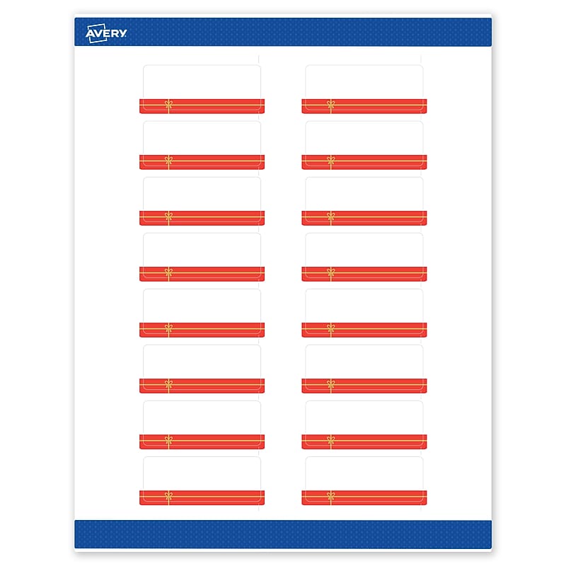 Avery Rectangle Multipurpose Labels, 1" x 2-5/8", White, 160/Pack (19479370547) image 1