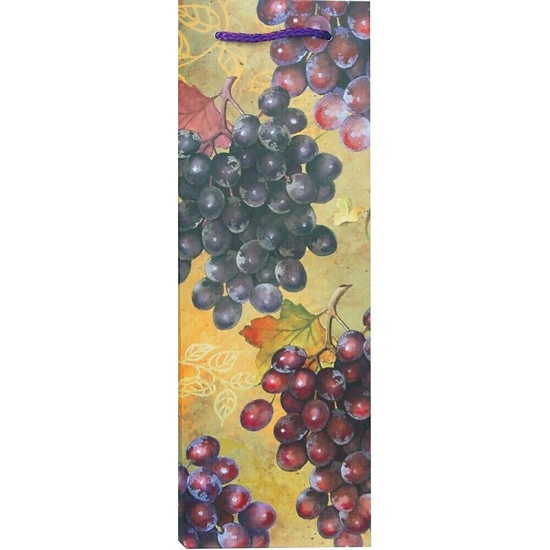 JAM Paper Grape Harvest Wine Gift Bags, 3/Pack (52622308569) image 1