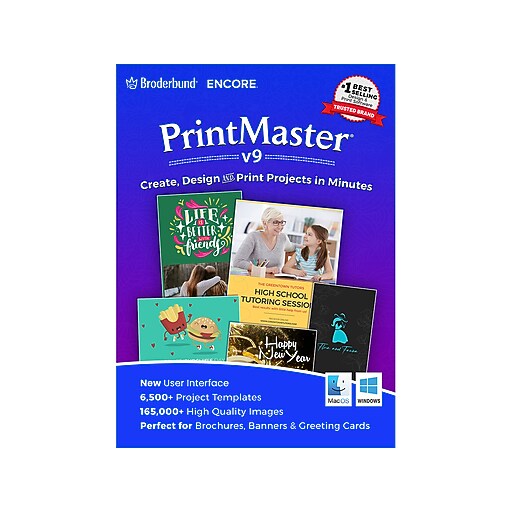 Broderbund Print Master Platinum Design &amp; Creative Printing for Windows ...