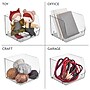 iDESIGN Small Stackable Plastic Storage Bin, Clear, 2/Pack (28013M2)~#|#~C69E1784-2DC1-4698-834487B6C66F3FD8_sc7