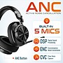 Delton M320 RGB Condenser Microphone and ANC Bluetooth Computer Headphones Podcast & Recording Kit, Black (DRU3000BD3)~#|#~C69EEFA3-A6C1-49D8-A14A064F23F4FCA4_sc7