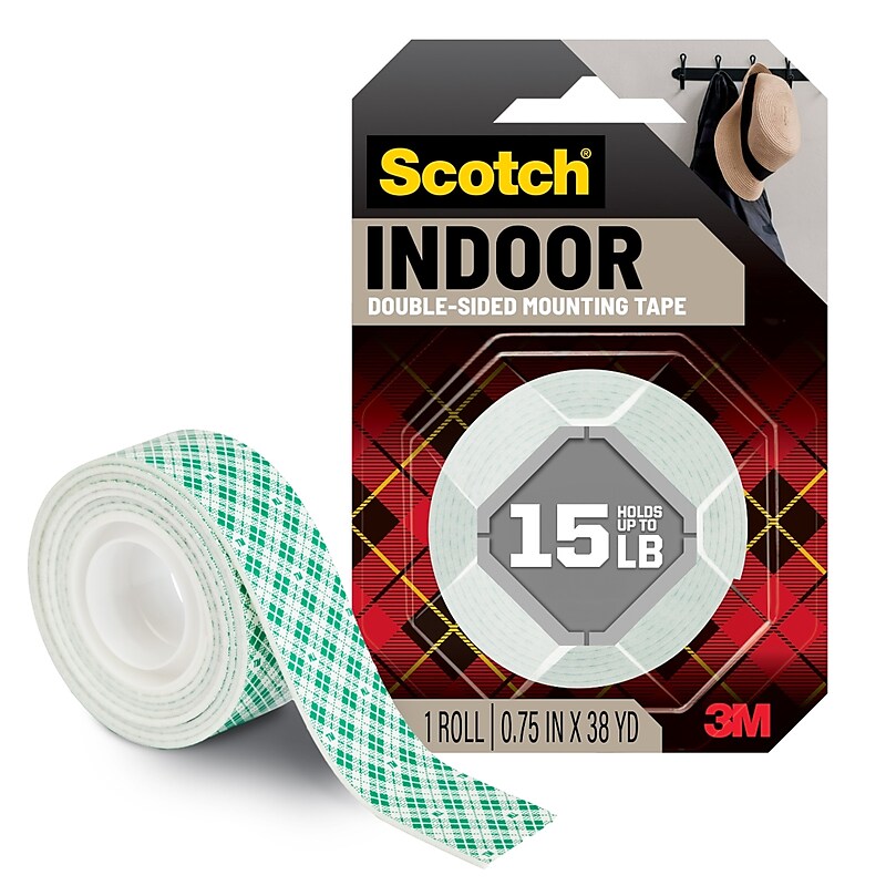 Scotch Mounting Tape 3/4" x 38 yds., White (110-MR) image 1