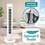 Brentwood 32" Oscillating Portable Tower Fan, 3-Speed, White (F-32TW)~#|#~C6A29A92-1A0F-429E-8C3D7E8325530C7C_sc7