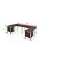 Boss Office Products Simple System 66"W L-Shaped Desk with Pedestal, Driftwood, 2/Set (SGSD008-202)~#|#~C6A2EE52-7CBA-4E00-8EAD182095091C5B_sc7