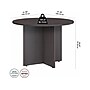 Bush Business Furniture 42" Round Conference Table, Storm Gray (99TB42RSG)~#|#~C6A67735-6EE5-4D64-9A956BBC2DB4AA2E_sc7