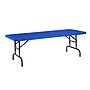 NPS BTA Series 30" x 72" Heavy Duty Height Adjustable Plastic Folding Table, Blue (BTA-3072-04)~#|#~C6A6E4B2-CB4D-45C5-BF593953CD86A215_sc7