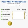 Avery Gold Dots Edge Matte Blank Card, White, 80/Pack (S00-D1Y)~#|#~C6AB2936-E4F2-4914-A7E3F2378F62FB5D_sc7