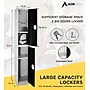 AdirOffice 72"H 2-Tier Black Storage Locker (ADI629-202-BLK-DL)~#|#~C6AB4B19-601C-4EA7-B5D891865B4434DE_sc7