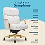 La-Z-Boy Symphony Ergonomic Bonded Leather Swivel Executive Chair, White and Gold (CCHR10013A)~#|#~C6AF7D1B-5B60-47F0-BFF16286111F864A_sc7