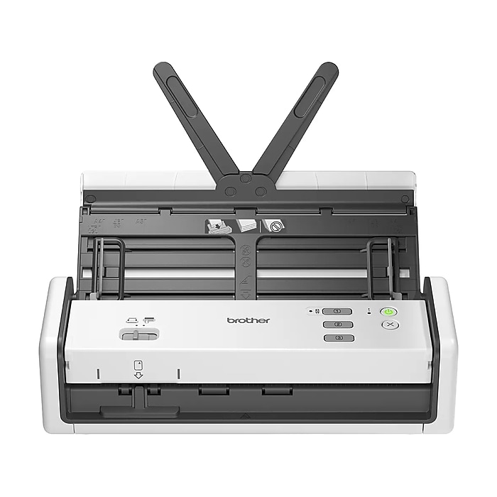 Brother ADS-1300 Compact Desktop Document Scanner, White/Black
