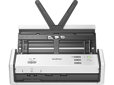 Brother ADS-1300 Compact Desktop Document Scanner, White/Black Simolary simolary.com