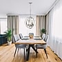 Lalia Home 3-Light 18" Adjustable Globe Hanging Metal and Clear Glass Ceiling LED Pendant, Brushed Nickel (LHP-3010-BN)~#|#~C6C4A459-3587-49E8-95CBE4D307E1D6A5_sc7