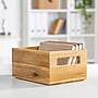 iDESIGN Small Stackable Wood Storage Bin, Natural (40058)~#|#~C6C538C8-DCAE-45C8-8CAAF4C550A8B5AC_sc7