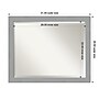 Amanti Art Brushed Nickel Frame Wall Mirror, 25.5" x 31.5" (A42674593602)~#|#~C6C7C65B-E053-48D2-AF920AF45FA2DCDF_sc7