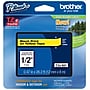 Brother P-touch TZe-631 Laminated Label Maker Tape, 1/2" x 26-2/10', Black On Yellow (TZe-631)~#|#~C6CA3638-3A86-4630-B8A77E845B413726_sc7