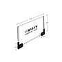 Azar Sign Holder, 11.5" x 8.5", Horizontal, Table Top, Clear, Acrylic, 2/Pack (109904)~#|#~C6CCA8B4-DDC0-416A-B9BB5EC11BAAEB34_sc7