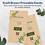 Avery Integrated Cards, 6" x 11", Matte Kraft Brown, 50/Box (95280)~#|#~C6CD4C9C-40C7-466F-9CFC13EEA6B2039B_sc7