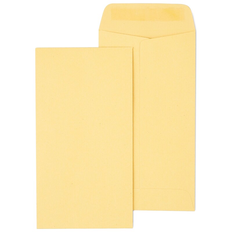 Staples Kraft #7 Currency Envelopes, 3 1/2 x 6 1/2, Brown, 500/Box (SPL17199) image 1