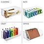 iDESIGN Medium Stackable Plastic Storage Bin, Clear, 3/Pack (29036M3)~#|#~C6CE1992-8AD6-45B5-BE3F4457E77A403A_sc7