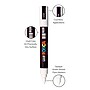 POSCA PC-5M Water Based Paint Marker, Medium Bullet Tip, White, 3/Pack (UBCPC5MWHITE-3)~#|#~C6D20AFE-92D6-4D47-AF4FB1C71EBDF9F8_sc7
