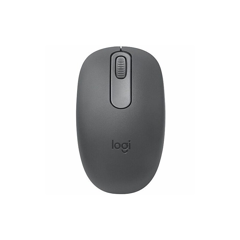 Logitech M196 Wireless Ergonomic Ambidextrous Optical Mouse, Gray (910-007437) image 1