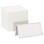 Better Office 2" x 3.5" White/Gold Table Tent Place Card, 100/Pack (64646-100PK)~#|#~C6DAFB5F-BA37-4693-B0D5CD99AD132826_sc7