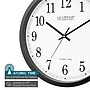 La Crosse Technology Atomic Analog Wall Clock, Plastic, 14"Dia. (WT-3143A)~#|#~C6DCD1BA-14D9-4C37-8AE40E8C91C6E5C8_sc7