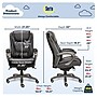 Serta Big & Tall Ergonomic Bonded Leather Swivel Executive Chair, Black/Silver (44951)~#|#~C6DD954F-11E5-4BFD-8FE157EA9A8A6499_sc7