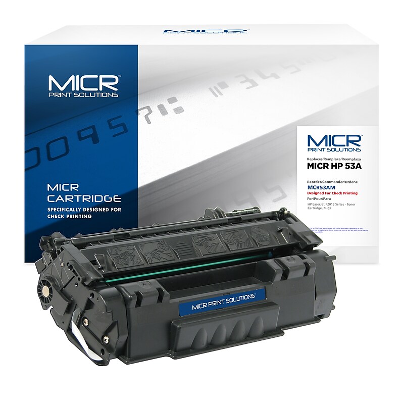 MICR 53A Black Standard Yield MICR Toner Cartridge (MCR53AM) image 1