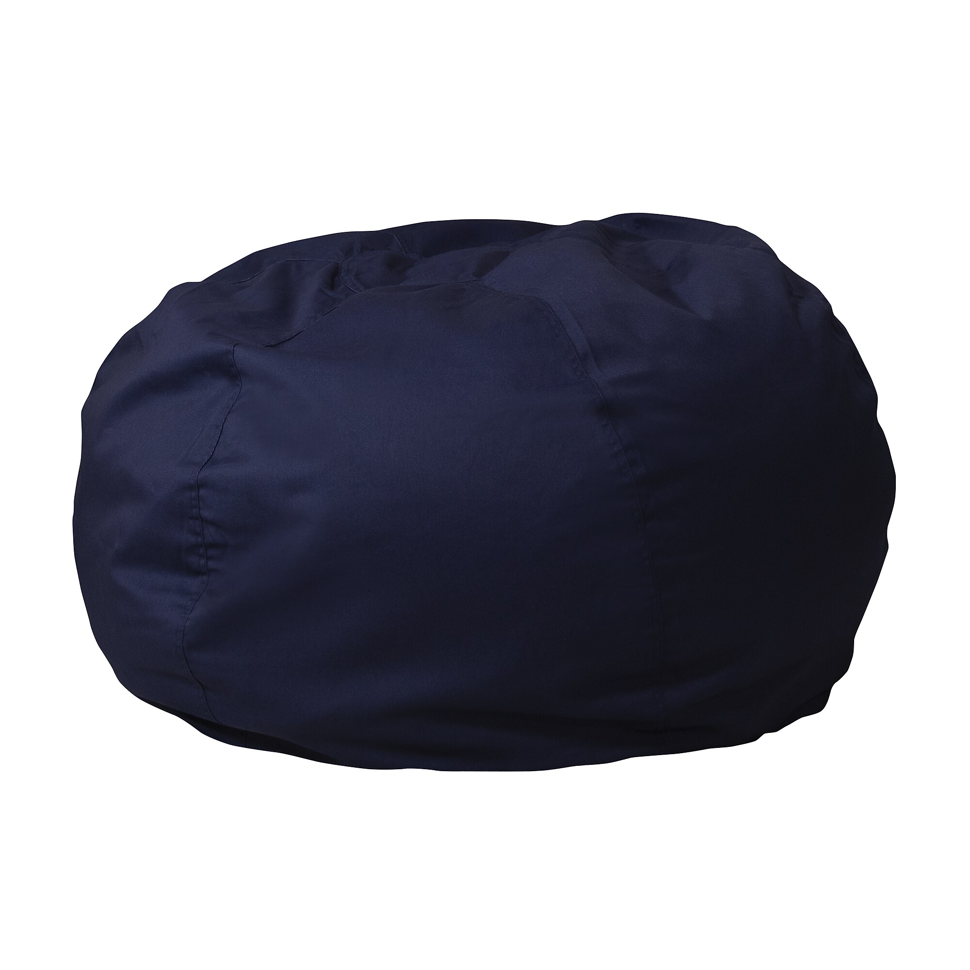 Flash Furniture Cotton Twill Oversized Solid Bean Bag Chair, Navy Blue (DGBEANLGSLDBL) Sansujyuku sansujyuku.com