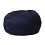 Flash Furniture Cotton Twill Oversized Solid Bean Bag Chair, Navy Blue~#|#~C6E67C6D-7CBA-4DCE-8347D5A5F21FA600_sc7