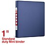 Staples 1" 3-Ring Non-View Binder, D-Ring, Navy Blue (26408-CC)~#|#~C6EF407B-F798-4A3C-9C6734580BF49364_sc7