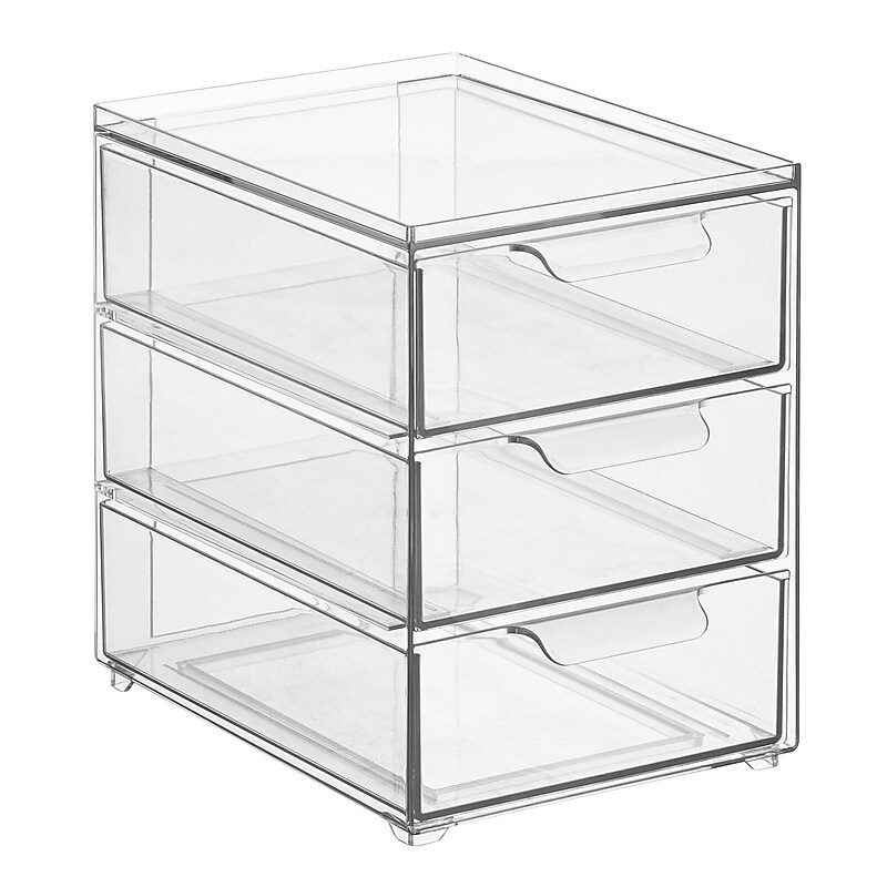 mDesign Plastic Organizers, Clear (25722RW) image 1