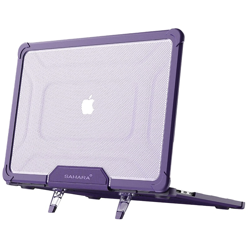 SaharaCase Heavy-Duty Raider Series 14" Laptop Case with Stand, Shock Absorbing, Purple Oasis (LT00048) image 1