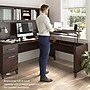 Bush Home Somerset 72W L-Shaped Sit to Stand Desk with Hutch, Mocha Cherry (SET015MR)~#|#~C6F47A5F-691E-4B2B-BC49D7E0F3CAC7BD_sc7